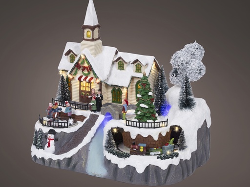 [4-489368] ***LED SCENERY INDOOR COLOURS/WARM WHITE L24.50-W35.00-H33.00cm-23L