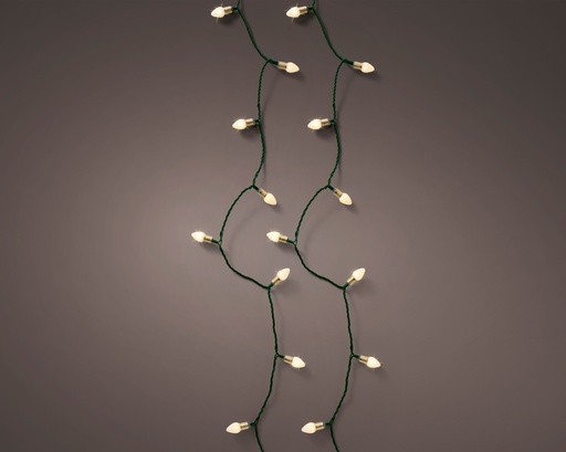 [4-489983] GUIRLANDES STYLE VINTAGE - CABLE VERT - AVEC MINUTERIE - 8 FONCTIONS - NOUVEAU MODELE ! SOFT GOLD : APPARENCE CHALEUREUSE ET CLASSIQUE ! 1790cm-180L