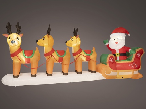 [4-490045] ***LED INFLATABLE FIGURE OUTDOOR MULTI/COOL WHITE L75.00-W355.00-H140.00cm-8L