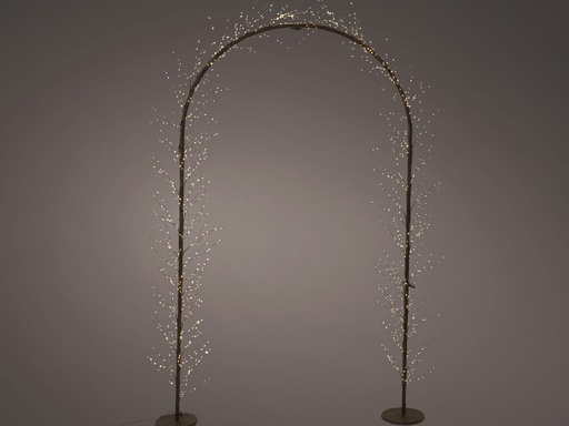 [4-490582] ***MICRO LED ARCH OUTDOOR BROWN/WARM WHITE L28.00-W130.00-H230.00cm-1440L