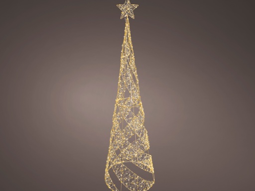 [4-493920] ARBRE MICROLED DORE - MELANGE DE LUMIERE CHALEUREUSE /CLASSIQUE - APTE EXTERIEUR - dia50.00-H168.00cm-960L