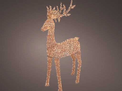 [4-493962] RENO 3D  MICROLED - APTO EXTERIOR - ROSE GOLD - LUZ CALIDA - L35.00-W96.00-H200.00cm-2350LEDS