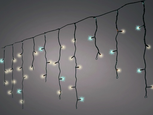 [4-495042] ***LED ICICLE LIGHTS OUTDOOR BLACK/WARM WHITE/CLASSIC WARM L480.00-H52.00cm-180L