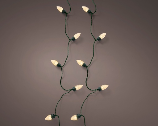 [4-495653] ***LED STRINGLIGHTS OUTDOOR GREEN/SOFT GOLD 1980cm-100L