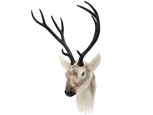 [4-515931] ***DEERHEAD PLASTIC BEIGE/COLOUR(S) L70.00-W53.00-H26.00cm