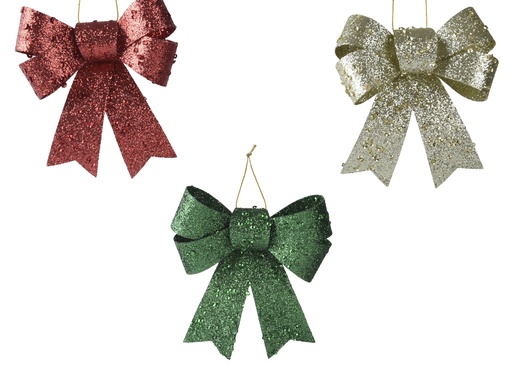 [4-523680] ***BOW PLASTIC ASSORTED L11.50-W10.50-H2.50cm