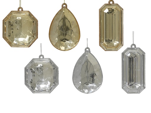 [4-537374] ***ORNAMENT POLYSTYRENE ASSORTED L8.00-W3.20-H12.10cm