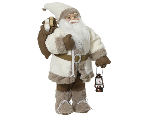 [4-537626] ***SANTA POLYESTER WHITE/COLOUR(S) L23.00-W14.00-H45.00cm