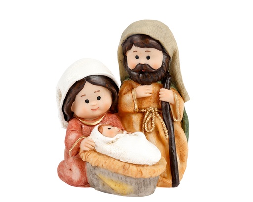[4-591703] ***NATIVITY POLYRESIN MULTI L10.00-W8.00-H11.50cm