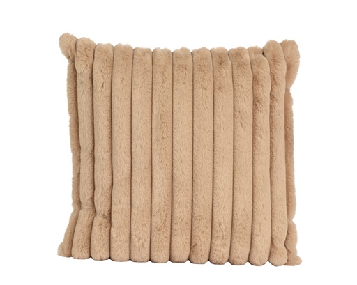 [4-614477] ***CUSHION POLYESTER BEIGE L45.00-W45.00-H8.00cm