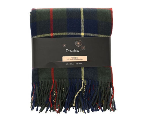 [4-614507] ***THROW POLYESTER BLUE/COLOUR(S) L130.00-W170.00-H0.50cm