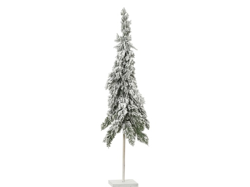 [4-681694] ***FLURRY FIR MINI TREE FROSTED GREEN/WHITE dia20.00-H75.00cm