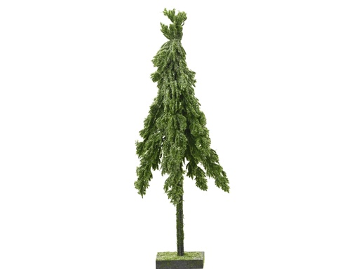 [4-681697] ***FLURRY FIR MINI TREE GLITTER LIGHT GREEN dia18.00-H45.00cm