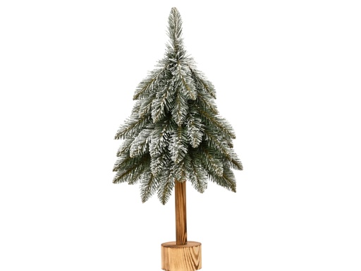 [4-683949] ***EUROPEAN MINI TREE FROSTED GREEN/WHITE dia30.00-H65.00cm