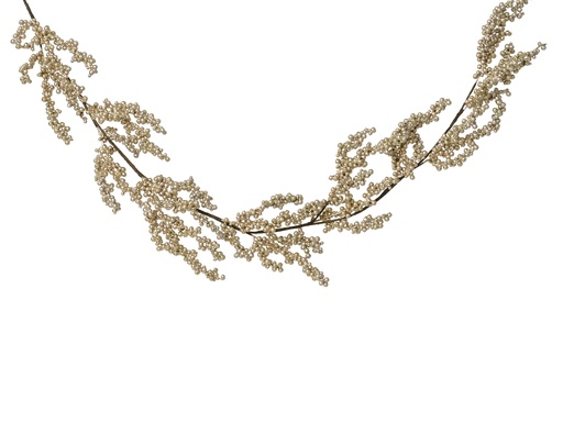 [4-701865] ***GARLAND FOAM LIGHT GOLD L10.00-W5.00-H130.00cm