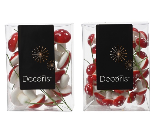 [4-702803] ***MUSHROOM FOAM RED/WHITE dia3.00-H4.00cm