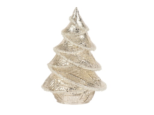[4-702949] ***TREE GLASS SILVER L12.00-W11.00-H18.00cm