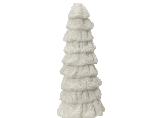 [4-703020] ***TREE POLYESTER WHITE L23.00-W23.00-H48.00cm
