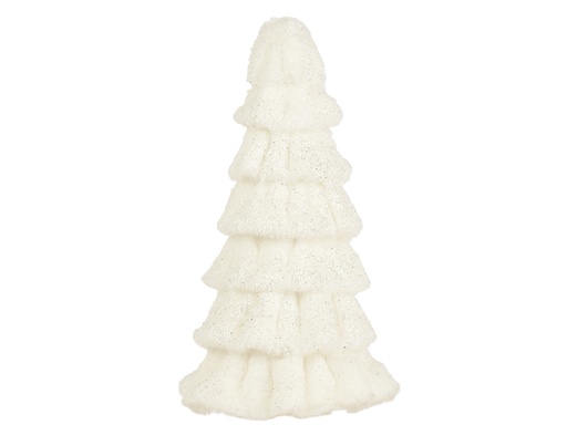 [4-703021] ***TREE POLYESTER WHITE L17.00-W17.00-H34.00cm