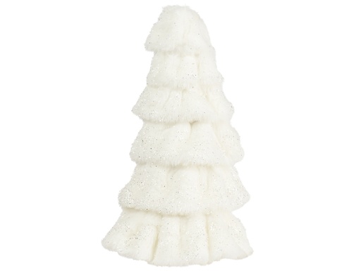 [4-703022] ***TREE POLYESTER WHITE L15.00-W15.00-H26.00cm