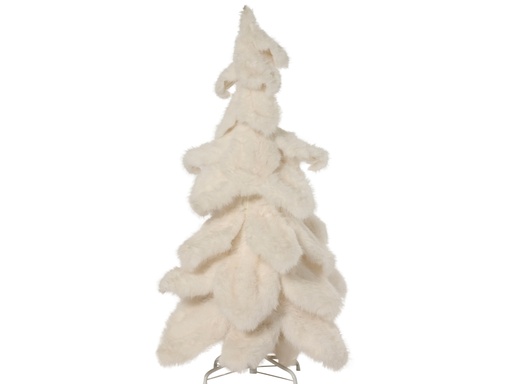 [4-703160] ***TREE FAUX FUR WHITE dia80.00-H130.00cm