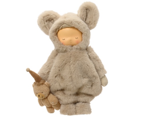 [4-703536] ***TEDDY POLYESTER CREAM L23.00-W13.00-H36.00cm