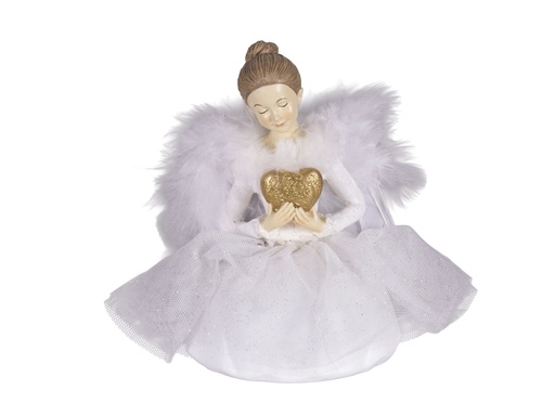 [4-703623] ***MUSIC BOX POLYRESIN WHITE/COLOUR(S) L10.40-W10.20-H15.30cm