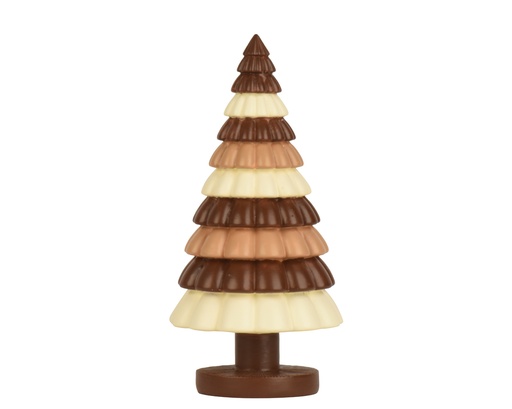 [4-703679] PETIT ARBRE EN CHOCOLAT - RESINE - dia12.00-H24.50cm