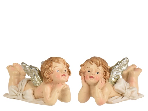 [4-703689] FIGURINE ANGE EN RESINE - 2 MODELES ASSORTIS- PRIX UNITAIRE- L8.00-W4.00-H5.00cm