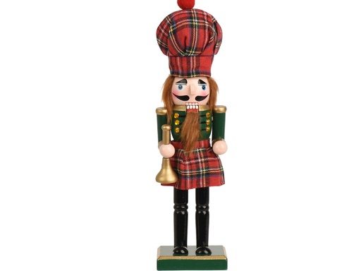 [4-703868] ***NUTCRACKER PINEWOOD RED/COLOUR(S) L7.50-W6.50-H25.00cm