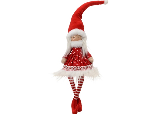 [4-704390] ***GIRL POLYESTER RED/WHITE L12.00-W9.00-H60.00cm