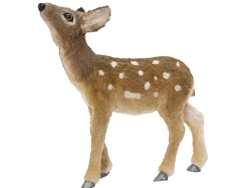 [4-704480] ***DEER POLYESTER BROWN L11.00-W37.00-H34.00cm
