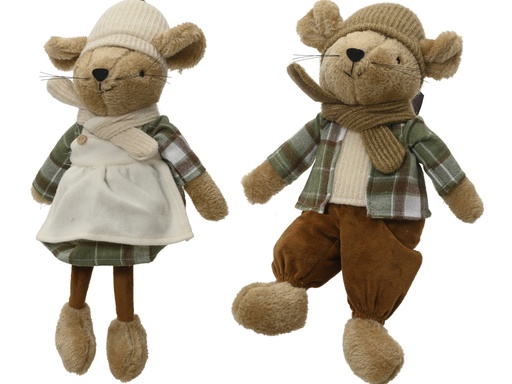 [4-704503] ***MOUSE POLYESTER ASSORTED L20.00-W14.00-H36.00cm