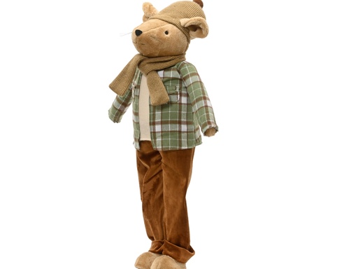 [4-704505] PETITE SOURIS XXL EN TISSU - L36.00-W26.00-H90.00cm