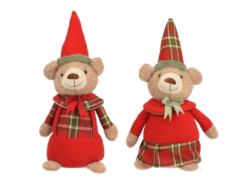 [4-704674] ***DOORSTOP POLYESTER RED/COLOUR(S) L20.00-W14.00-H38.00cm