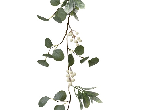 [4-705067] ***GARLAND POLYESTER GREEN/WHITE L150.00-W7.00-H3.00cm