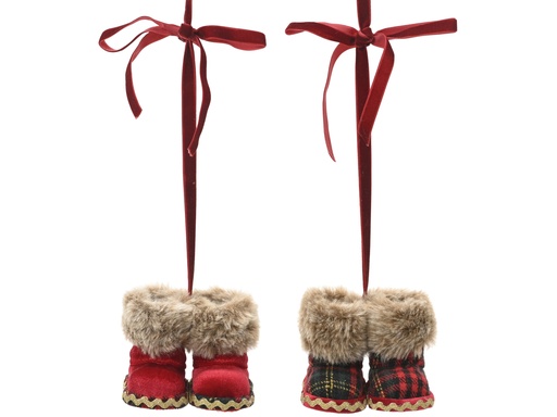 [4-705301] ***BOOTS POLYESTER ASSORTED L7.00-W9.00-H30.00cm