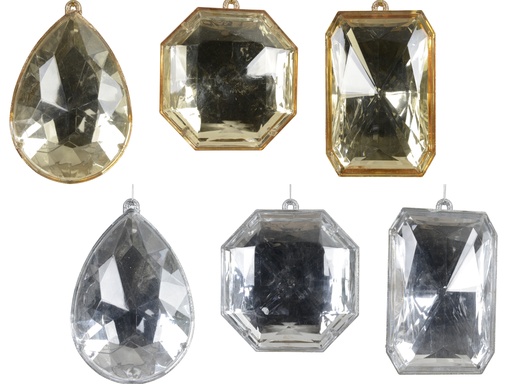 [4-708197] ***DIAMOND POLYSTYRENE ASSORTED L13.20-W6.00-H20.00cm