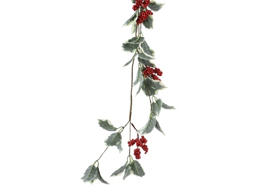 [4-708821] ***GARLAND POLYESTER GREEN/RED L15.00-W15.00-H130.00cm