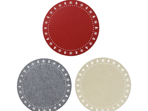 [4-709596] ***PLACEMAT FELT ASSORTED L38.00-W0.30-H38.00cm