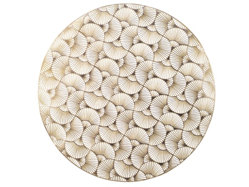 [4-740315] ***PLACEMAT PVC GOLD dia38.00-H0.10cm