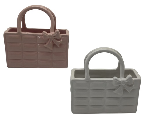 [4-202113] ***PLANTER STONEWARE ASSORTED L16.10-W7.50-H15.60cm