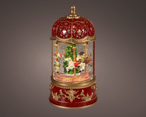 [4-481171] CARROUSEL AVEC LUMIERE ET MOUVEMENT - LUMIERE CHALEUREUSE - dia11.50 - H22.50cm - 1L