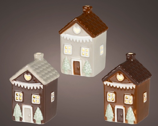 [4-481655] ***LED HOUSE BO INDOOR ASSORTED/WARM WHITE L6.20-W5.70-H10.50cm-1L