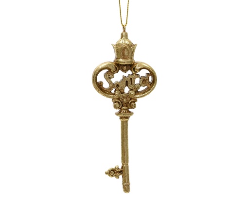 [4-513141] ***KEY POLYRESIN GOLD L5.30-W2.20-H13.40cm