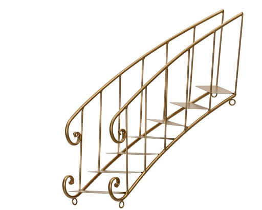 [4-704152] ***DECORATION IRON GOLD L32.00-W39.50-H44.20cm