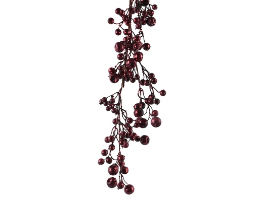 [4-724248] ***GARLAND POLYSTYRENE MAROON L5.00-W10.00-H130.00cm