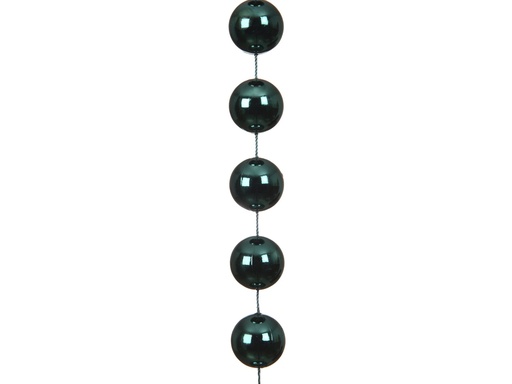 [4-000801] ***BEAD GARLAND XXL POLYSTYRENE EMERALD dia2.00-L270.00cm