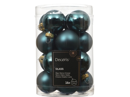 [4-010759] ***BAUBLES GLASS EMERALD dia3.50cm