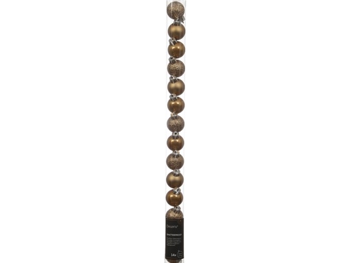 [4-023126] BOLITAS DE POLIESTIRENO EN MARRON CARAMELO dia3.00cm